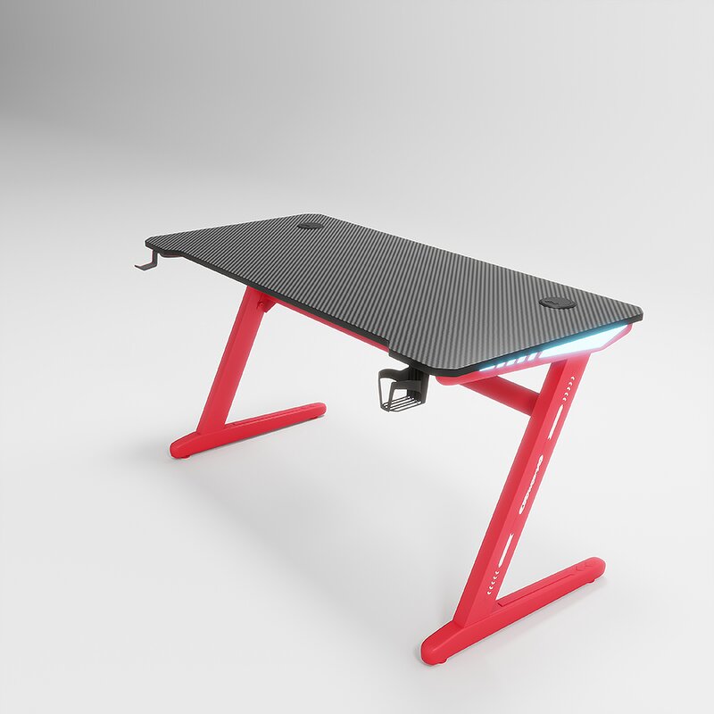 Gaming Desk Factory - OEM YZ Cheapest Adjustable Commercial with Led Lights