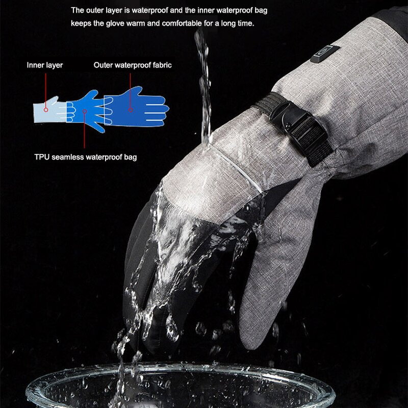 Heated Gloves Factory - OEM 5000mAh Winter Rechargeable Battery Ski