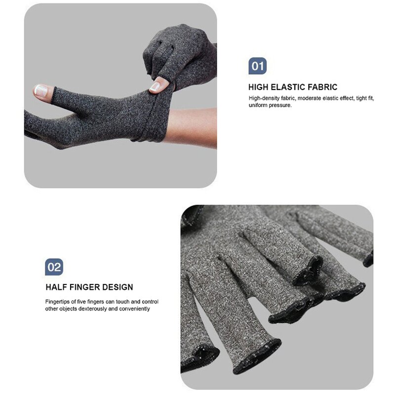 Compression Fingerless Gloves Manufacturer - OEM Pain Relief Arthritis Recovery