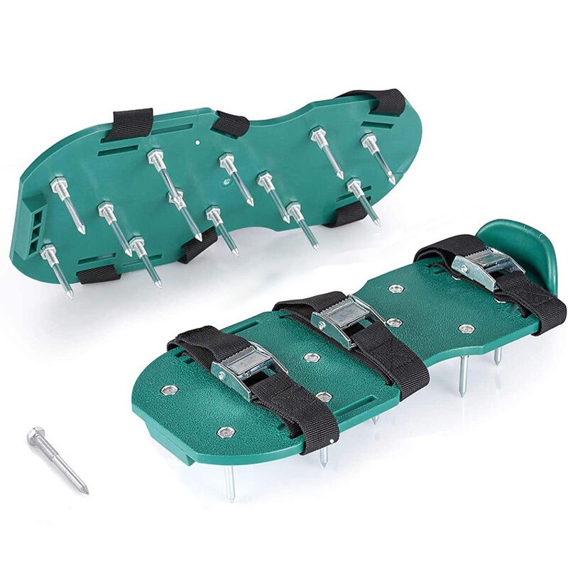 Lawn Scarifier Aerator Shoes Manufacturer - OEM Metal Spike Home Use Thatch