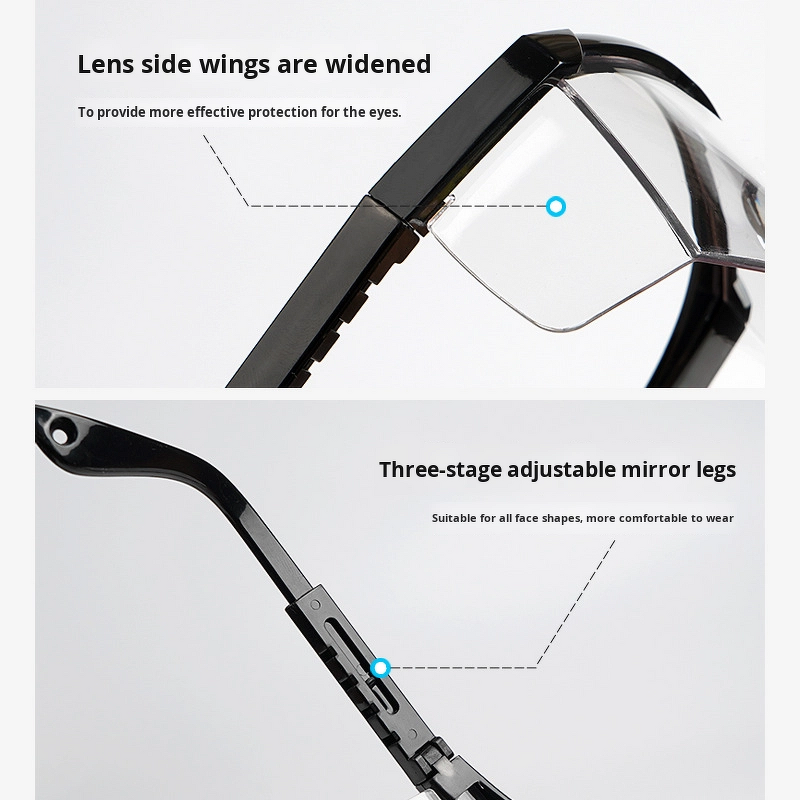 Eye Protection Safety Glasses Factory - OEM Industrial Goggles Plastic Frame