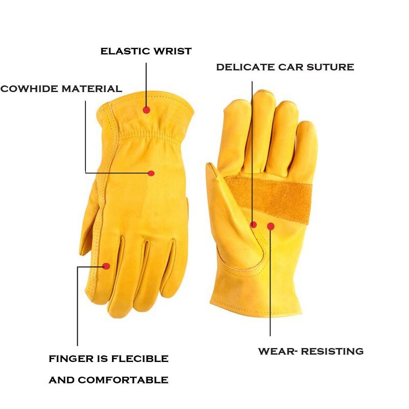 Leather Driver Gloves Factory - OEM Grain Cow Leather Keystone Thumb Rigger