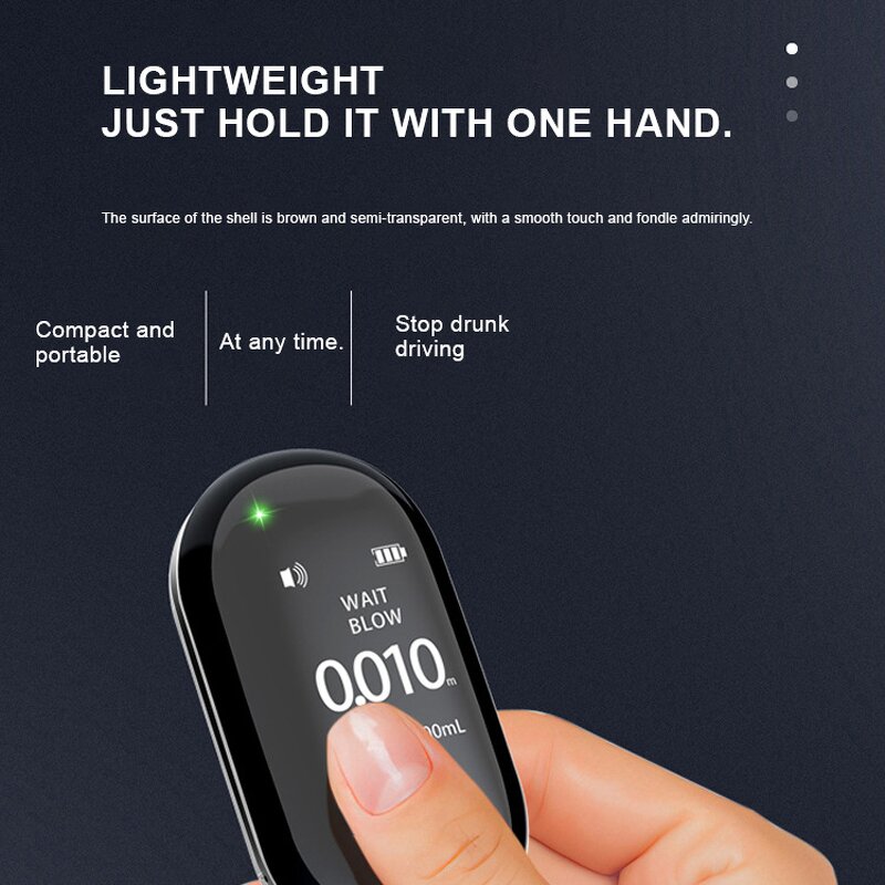 Breathalyzer Manufacturer - OEM Portable Rechargeable Keychain Professional