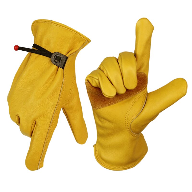 Leather Driver Gloves Factory - OEM Grain Cow Leather Keystone Thumb Rigger