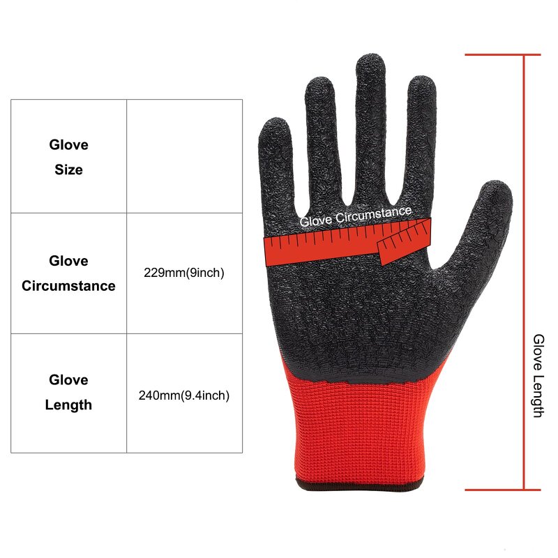 Polyester Glove Factory - OEM Wholesale Factory 13G Red Latex Coated