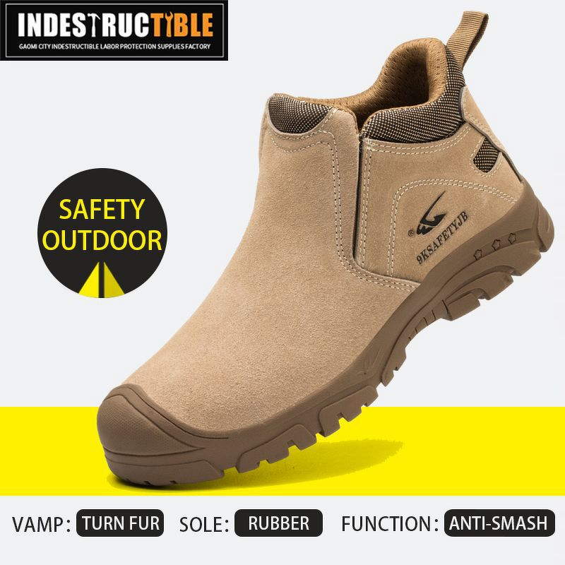 Industrial Safety Shoes Manufacturer - OEM Breathable Cowhide Non-Slip Acid
