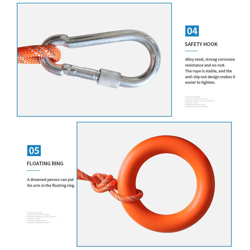 Water Rescue Rope Factory - OEM Wholesale Anti-Aging Lifesaving Floating