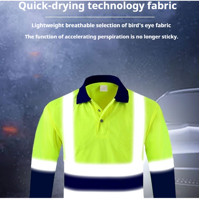Reflective Safety Shirt Manufacturer - OEM Custom Logo Long Sleeve Quick Dry