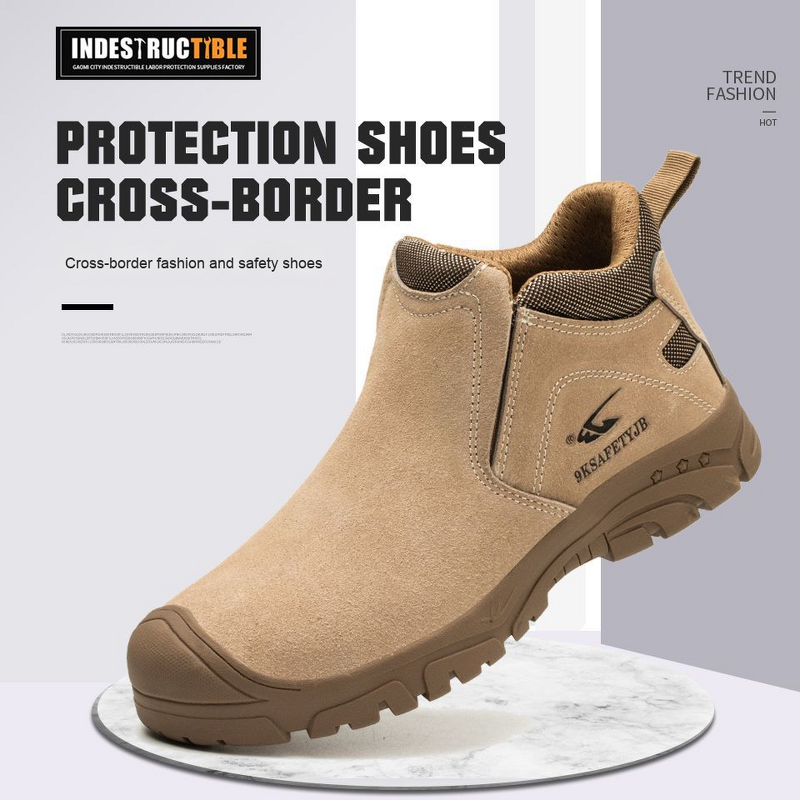 Industrial Safety Shoes Manufacturer - OEM Breathable Cowhide Non-Slip Acid
