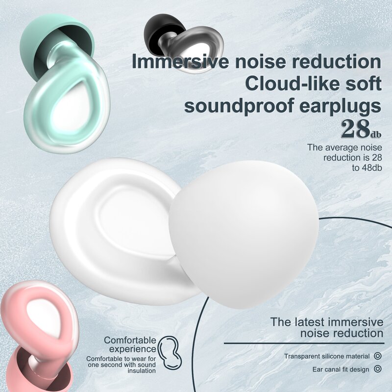 Sleep Earplugs Manufacturer - OEM CE Certified Soft Silicone Reusable