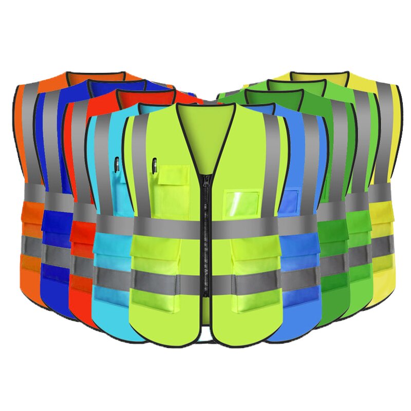 Hi Vis Safety Vest Factory - OEM Custom ANSI Class 2 Multi Pockets