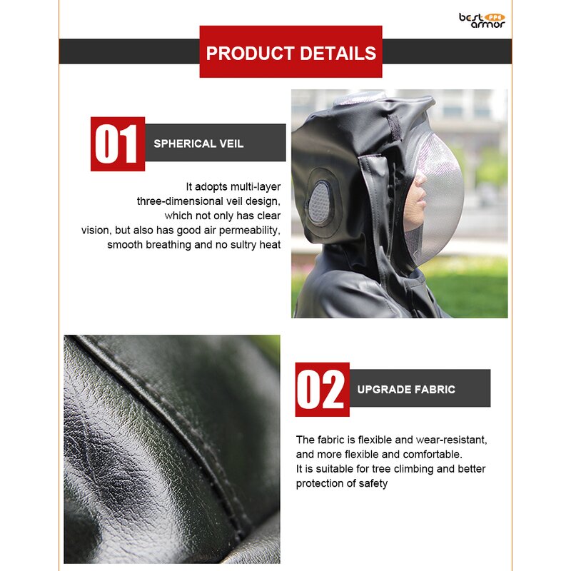 Bee Suit Protective Clothing Manufacturer - OEM XL PVC Ventilated Sting Proof