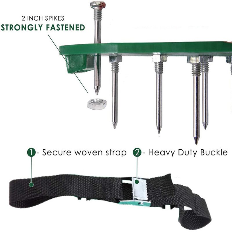 Lawn Scarifier Aerator Shoes Manufacturer - OEM Metal Spike Home Use Thatch