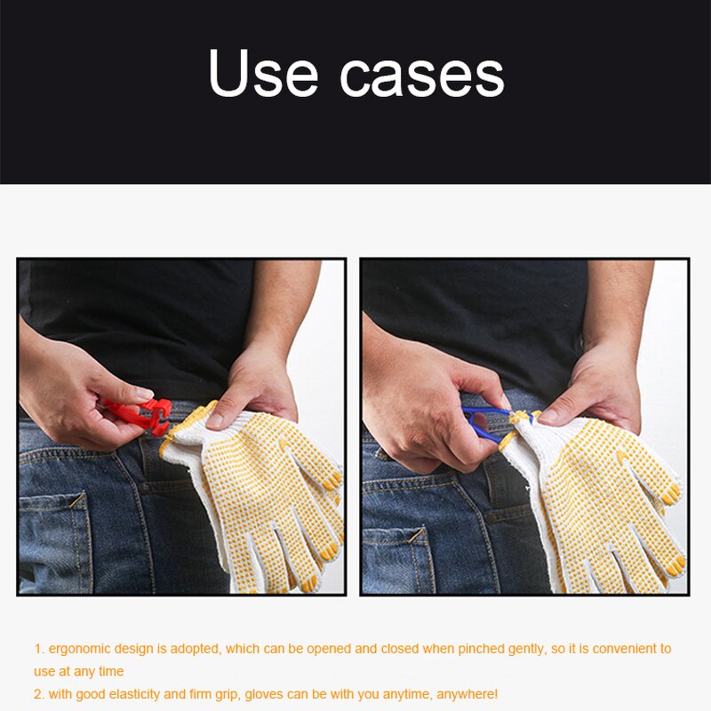 Work Safety Gloves Holder Factory - OEM Wholesale Portable Outdoor Clip