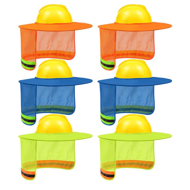 Reflective Hard Hat Manufacturer - OEM High Visibility Full Brim Mesh Sunshade