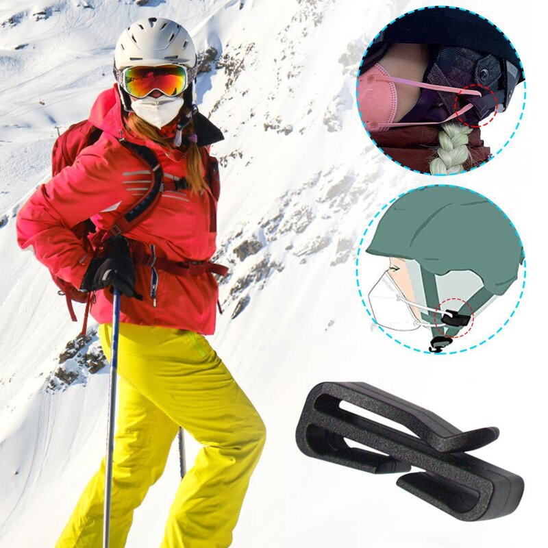 Helmet Face Strap Holder Manufacturer - OEM Silicone Anti-Slip Ski with Ear Hook