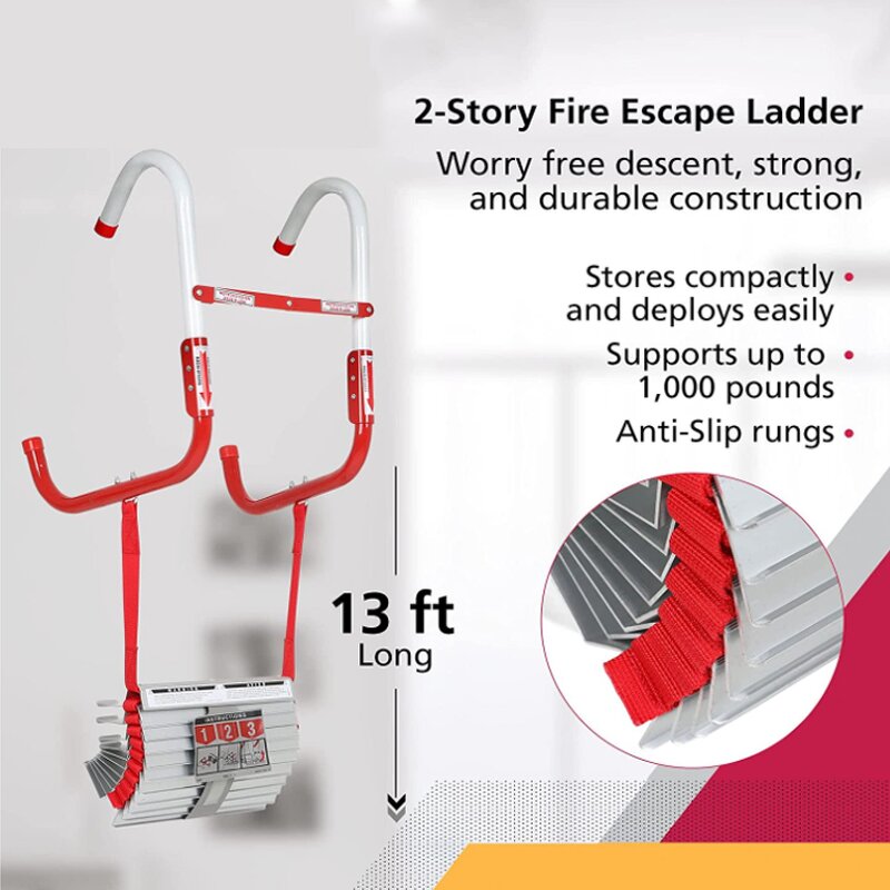 Fire Escape Ladder Manufacturer - OEM Portable Custom Size Aluminum Retractable