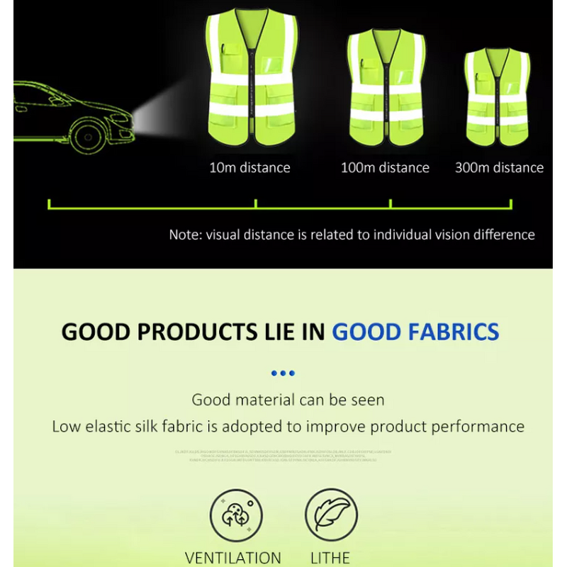 Hi Vis Safety Vest Factory - OEM Custom ANSI Class 2 Multi Pockets