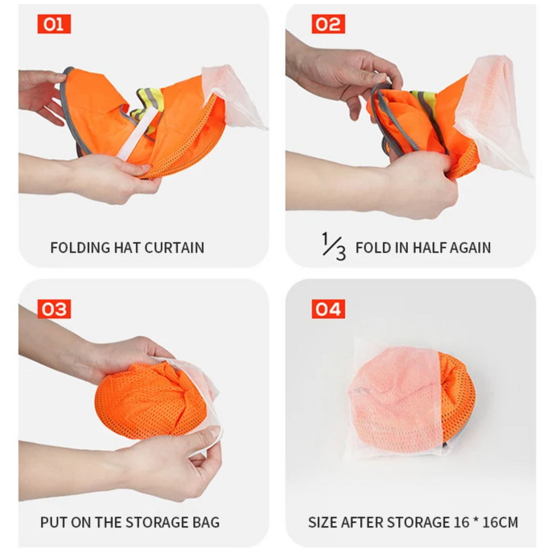 Reflective Hard Hat Manufacturer - OEM High Visibility Full Brim Mesh Sunshade