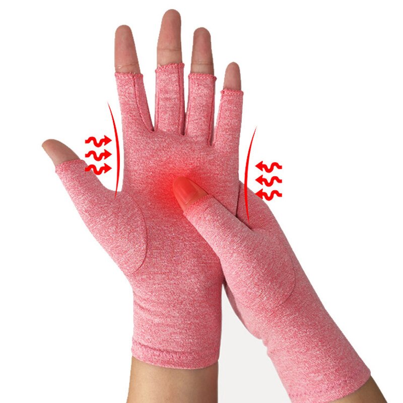 Compression Gloves Factory - OEM Copper Men Women Half-Finger Magnetic Therapy