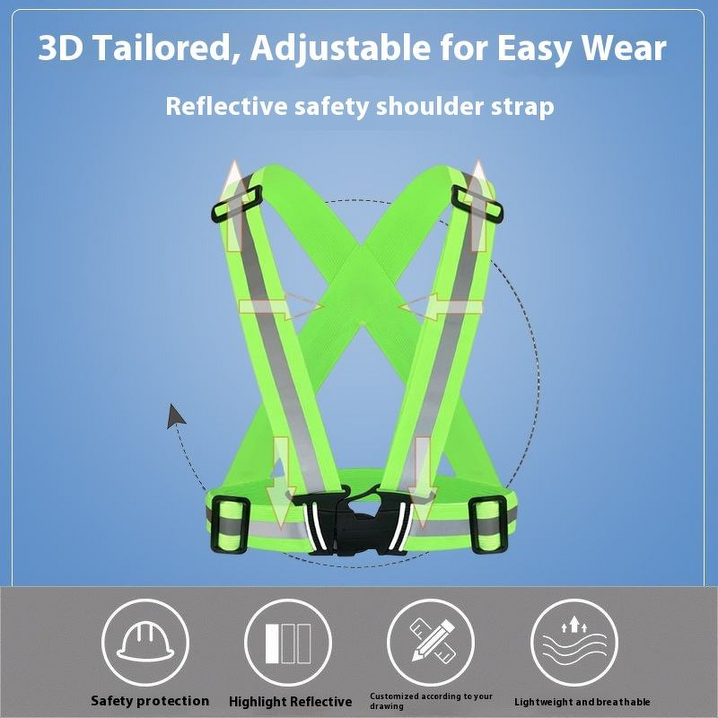 Reflective Safety Straps Manufacturer - OEM Custom Logo Traffic High Visibility