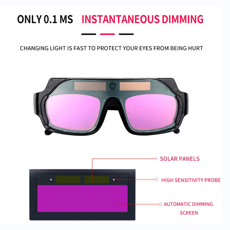 Auto-Darkening Welding Goggles Manufacturer - OEM Solar Auto Dimming Eye