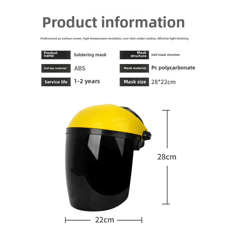 Head-Mounted Face Shield Factory - OEM Lightweight Organic Welding Helmet
