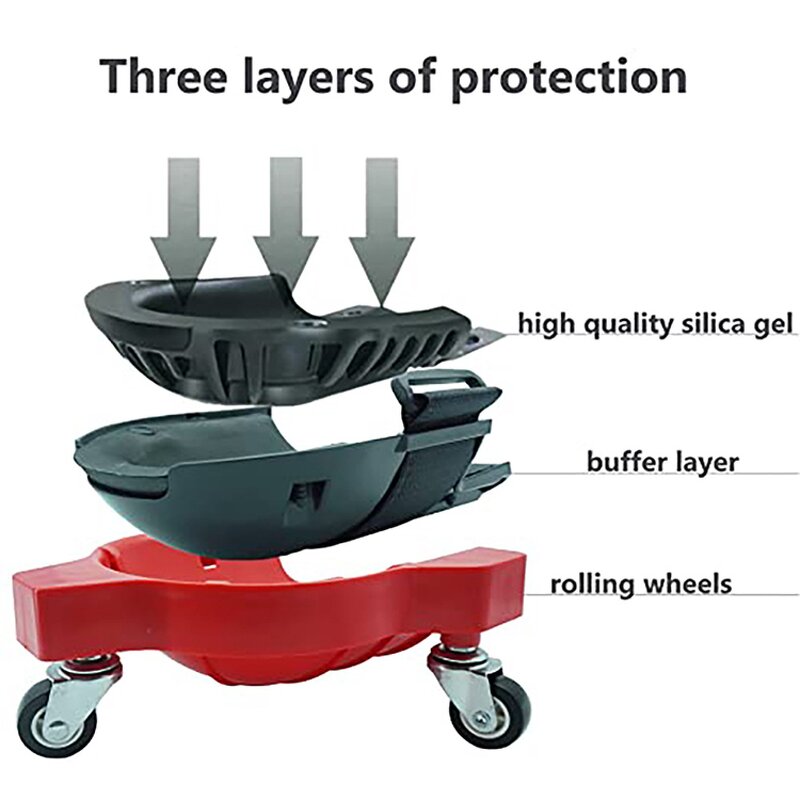 Industrial Kneeler Factory - OEM Comfortable Foam with Swivel Wheels Rolling