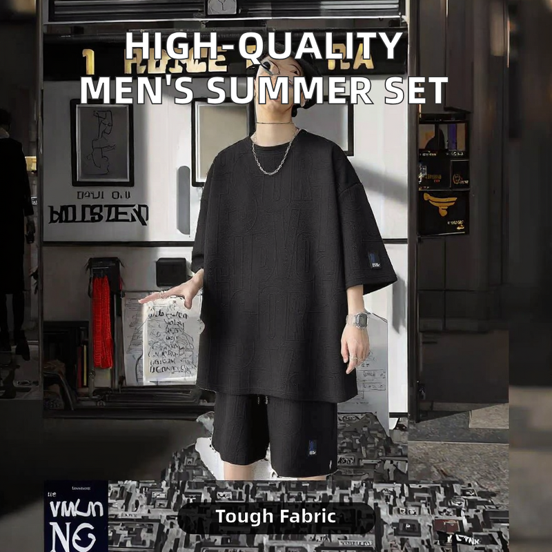 Men's T-Shirt Set Supplier - OEM Casual Summer Outfit