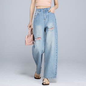 Women's Jeans Manufacturer - OEM High Waist Wide Leg Pants