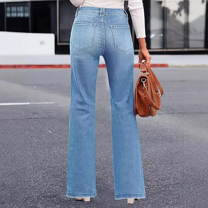 Women's Jeans Manufacturer - Custom High-Waist Slimming Boot Cut