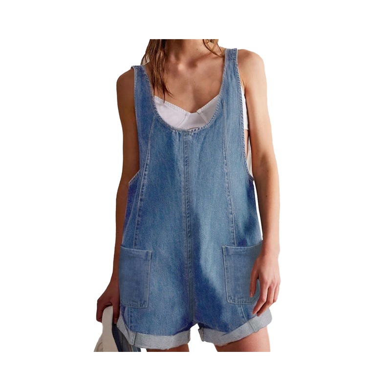 Women's Jumpsuit Supplier - Custom Denim Romper Overalls