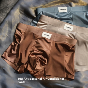 Men's Boxer Briefs Factory - Satin Mesh Breathable Underwear