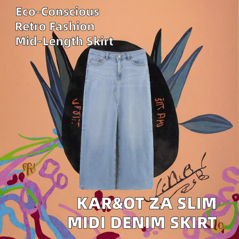 Women's Skirt Manufacturer - OEM High Waist Denim A-Line Skirt