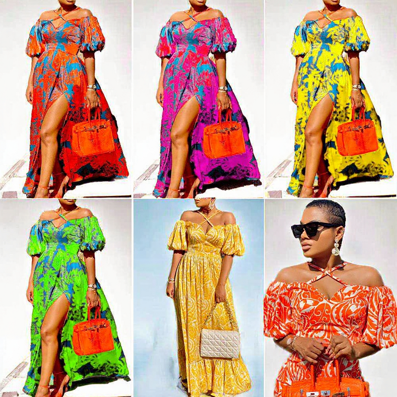 Women's Dress Manufacturer - Custom Floral Print Halter Dress