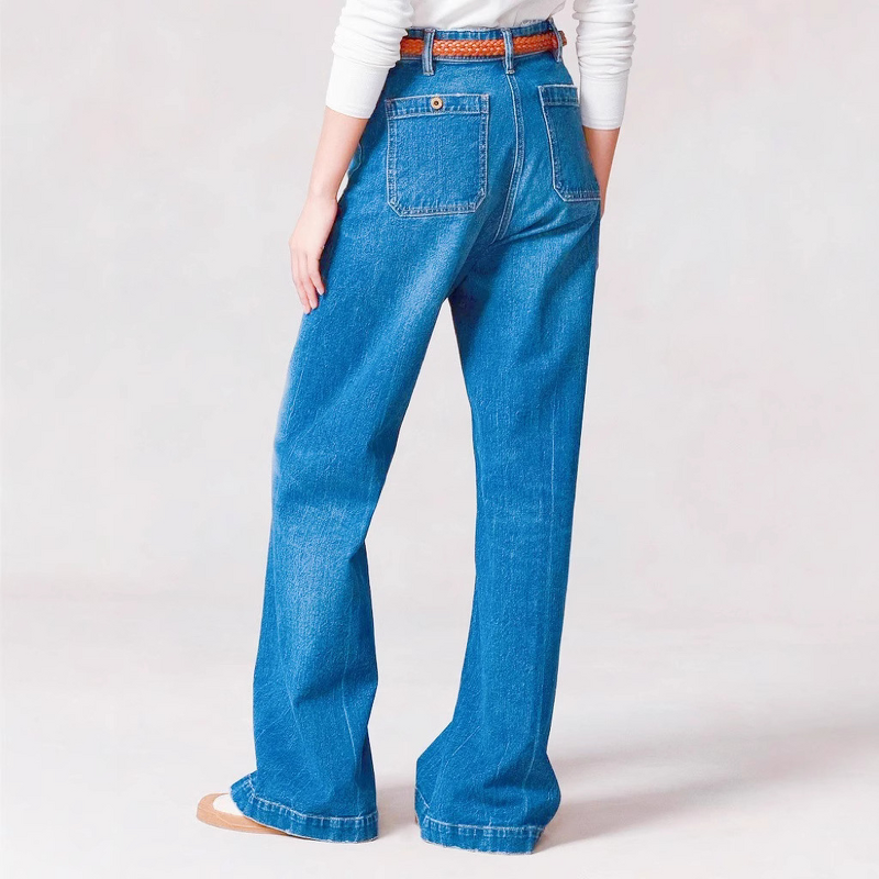 Women's Jeans Factory - Custom Retro Loose Denim Pants