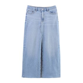 Women's Skirt Manufacturer - OEM High Waist Denim A-Line Skirt