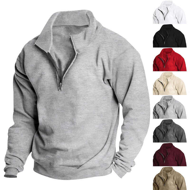 Men's Sweatshirt Factory - OEM Cotton Half Zip Pullover