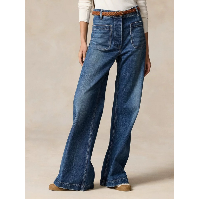 Women's Jeans Factory - Custom Retro Loose Denim Pants