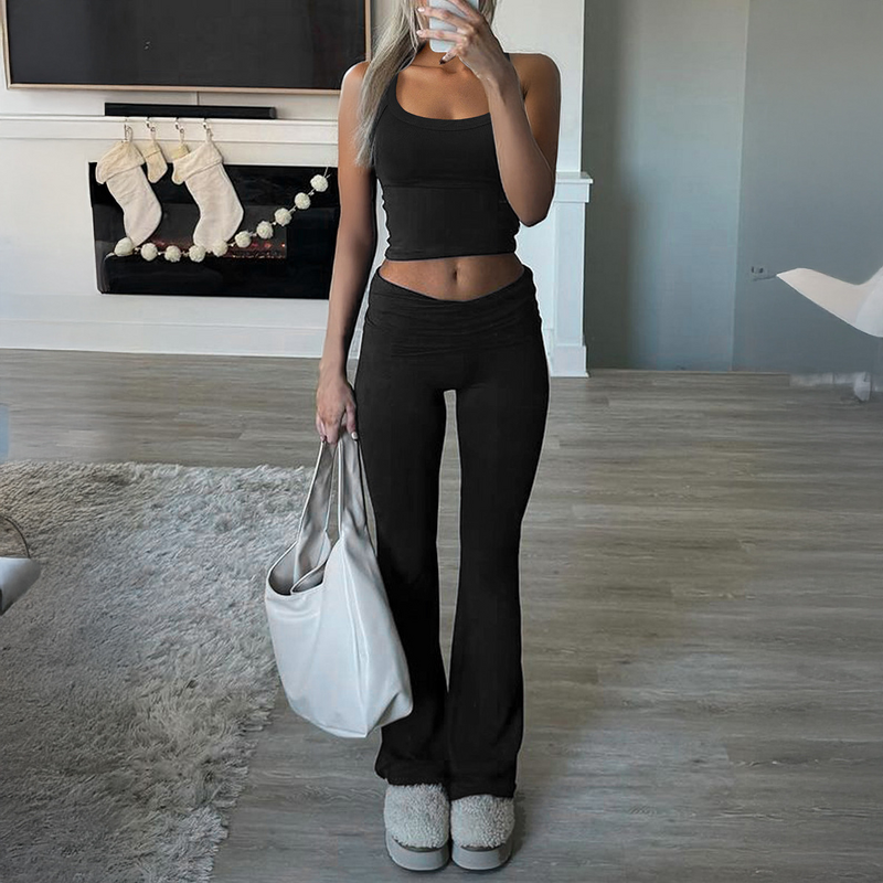 Women's Set Manufacturer - OEM Sporty Vest and Pants Set