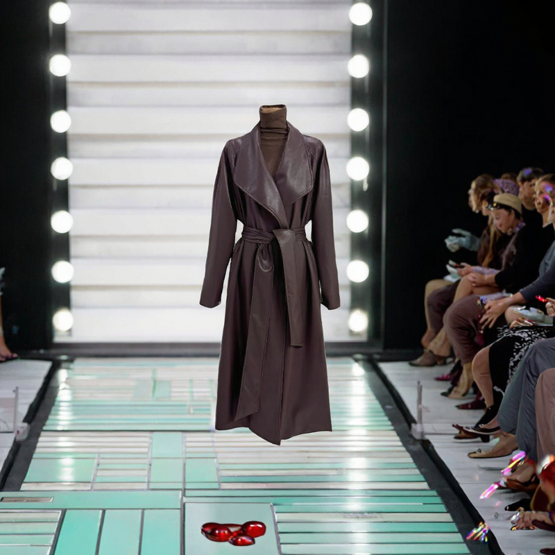 Women's Trench Coat Manufacturer - Custom Waterproof PU Leather Coat