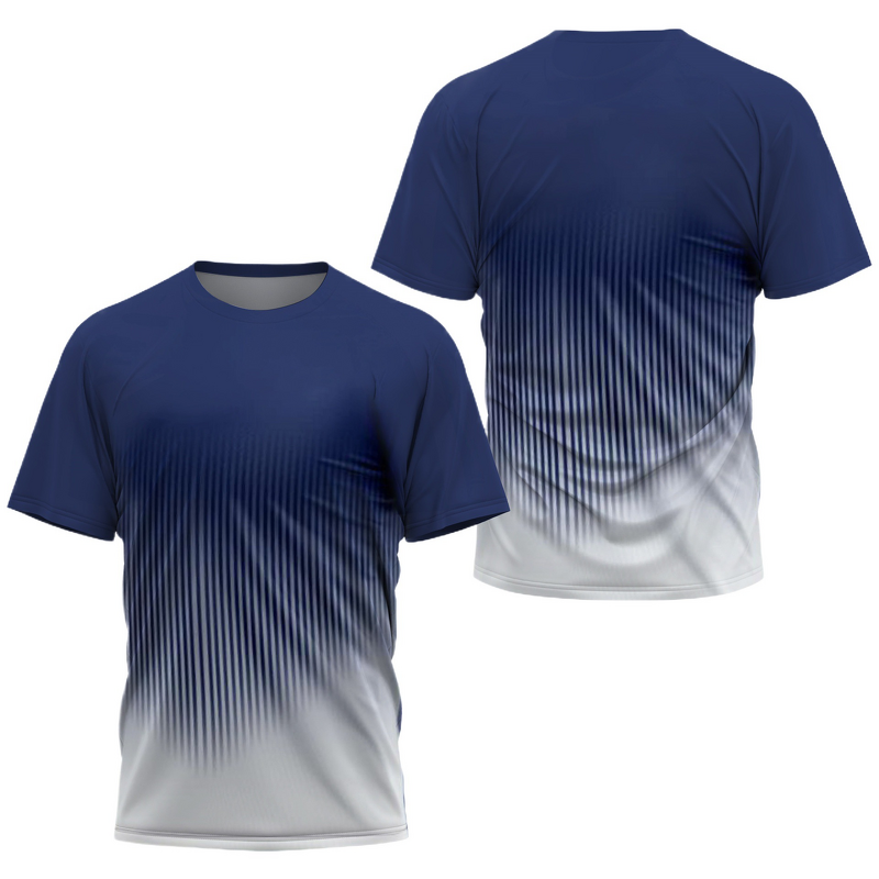Men's T-Shirt Manufacturer - Custom Gradient Striped Jersey Top
