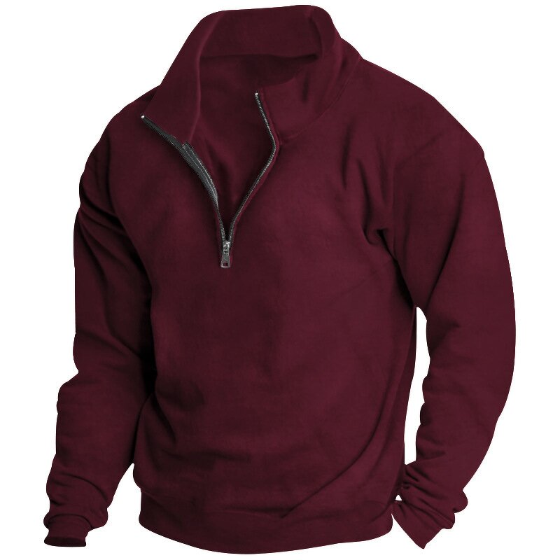 Men's Sweatshirt Factory - OEM Cotton Half Zip Pullover