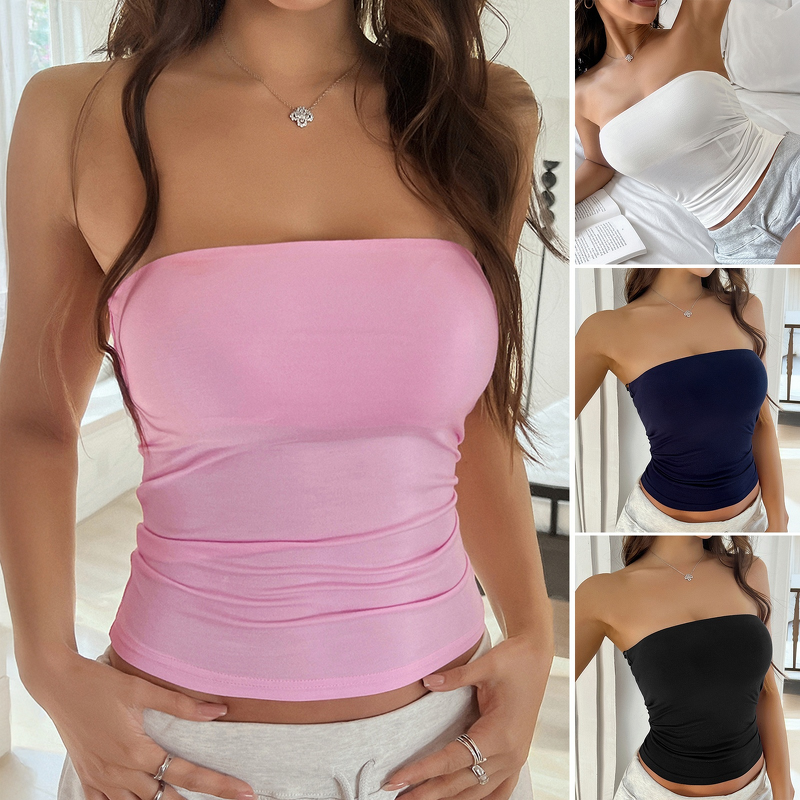 Women's Bandeau Top Factory - Custom Y2K Strapless Top