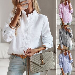 Women's Top Supplier - OEM Vintage Long Sleeve Shirt