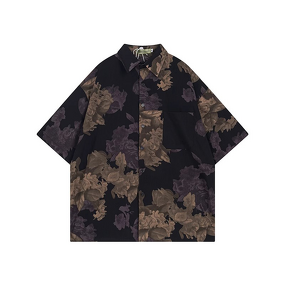 Men's Shirt Factory - Custom Retro Floral Casual Blouse