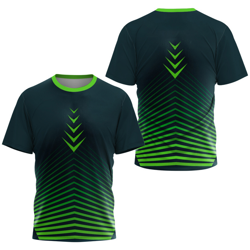 Men's T-Shirt Manufacturer - Custom Gradient Striped Jersey Top