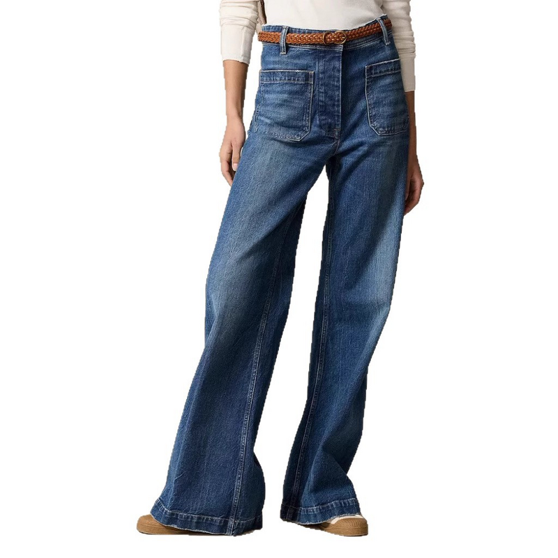 Women's Jeans Factory - Custom Retro Loose Denim Pants