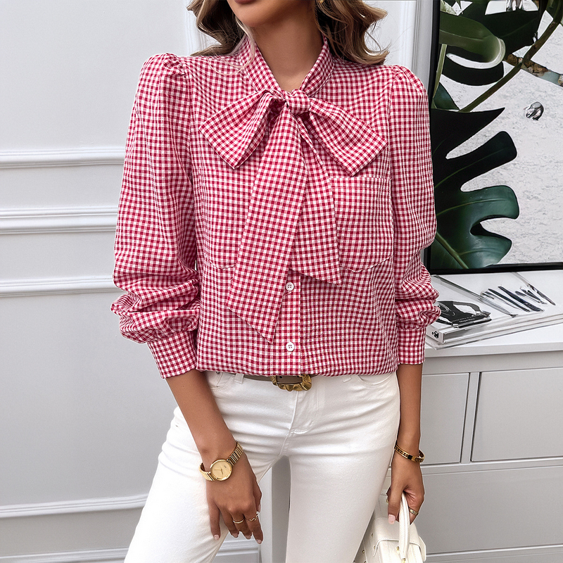 Women's Blouse Manufacturer - OEM Casual Loose Candy Color Shirt