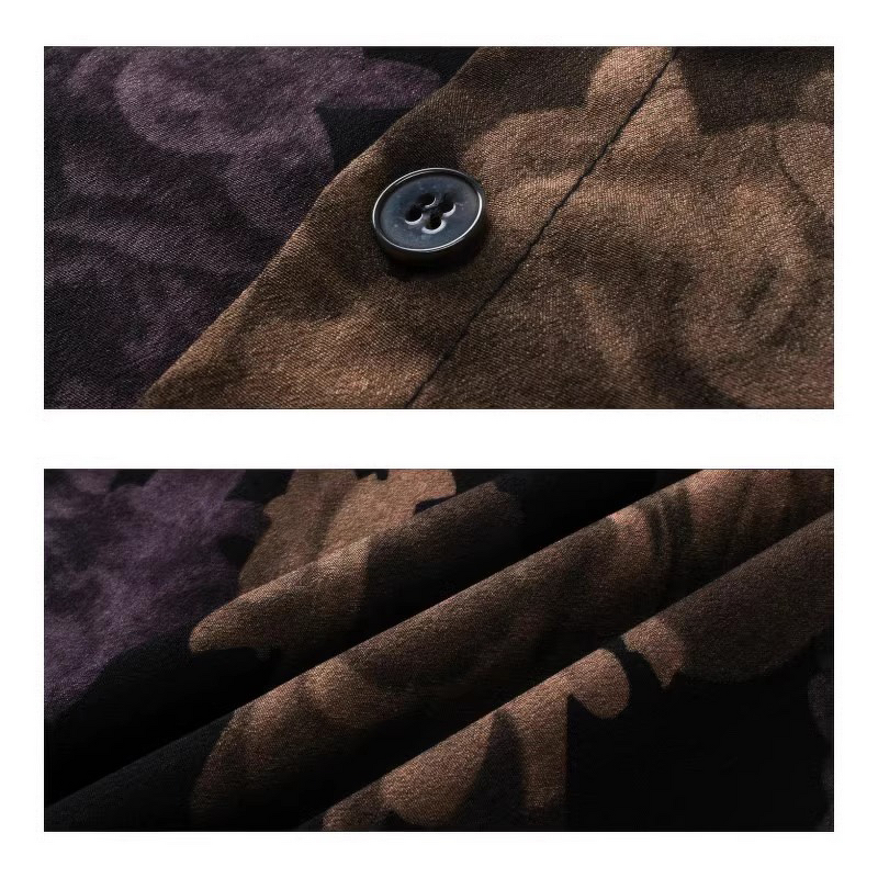 Men's Shirt Factory - Custom Retro Floral Casual Blouse